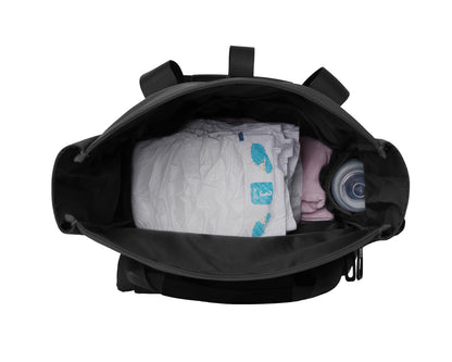 Bolsa de Maternidade preta cereja