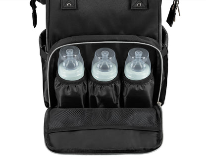 Bolsa de Maternidade Siena Preta e Prata