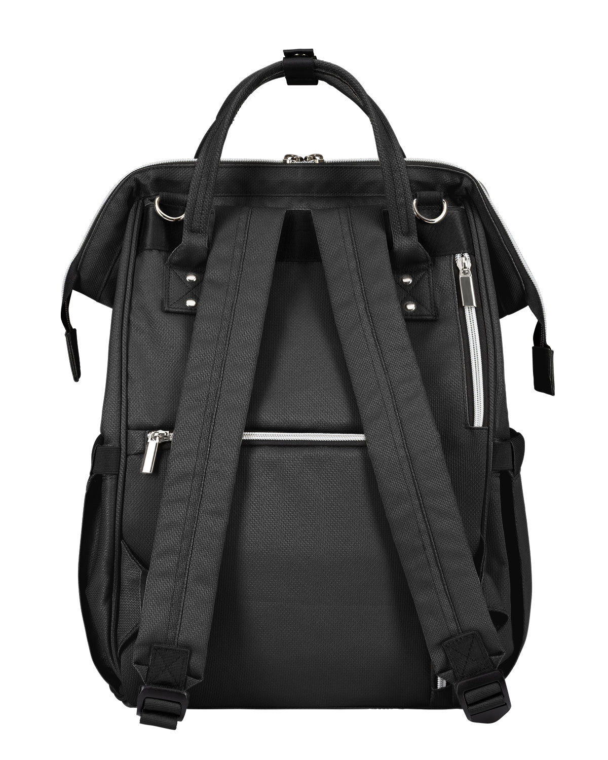 Bolsa de Maternidade Siena Preta e Prata