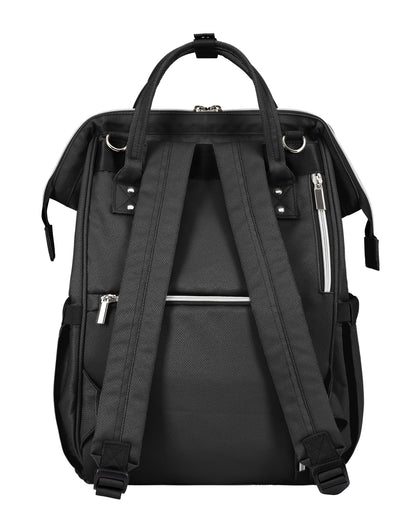 Bolsa de Maternidade Siena Preta e Prata