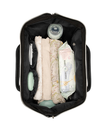 Bolsa de Maternidade Siena Preta e Prata