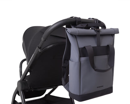 Bolsa de Maternidade Cinza Cereja
