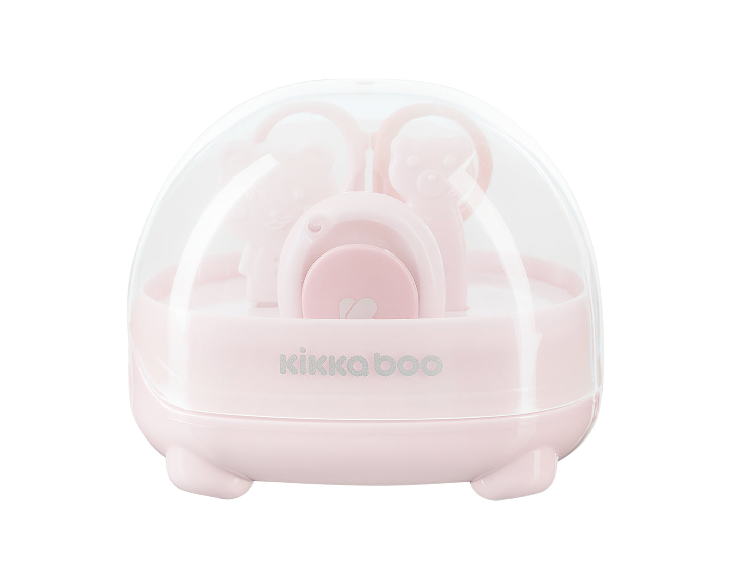 Conjunto de manicure rosa urso para bebé