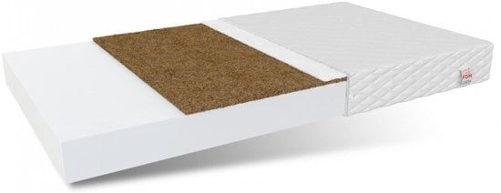 Colchão 90x200 cm com camada de coco