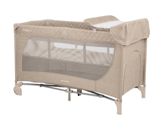 Berço de viagem Medley PLUS bege de 2 andares Kikkaboo