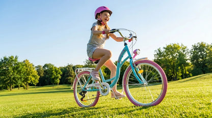 Bicicleta menina 24 polegadas 6 velocidades azul rosa