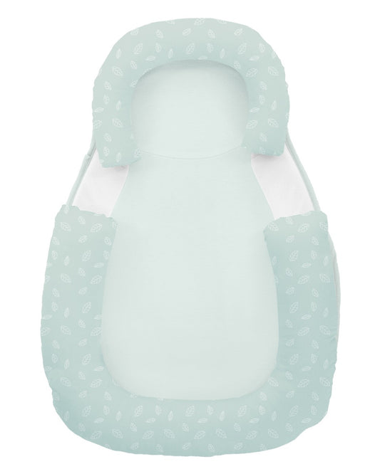 Posicionador Anti-Rolo de Espuma de Memória com Folhas de Mint