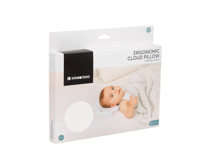 Almofada ergonómica de espuma viscoelástica Cloud Airknit, branca
