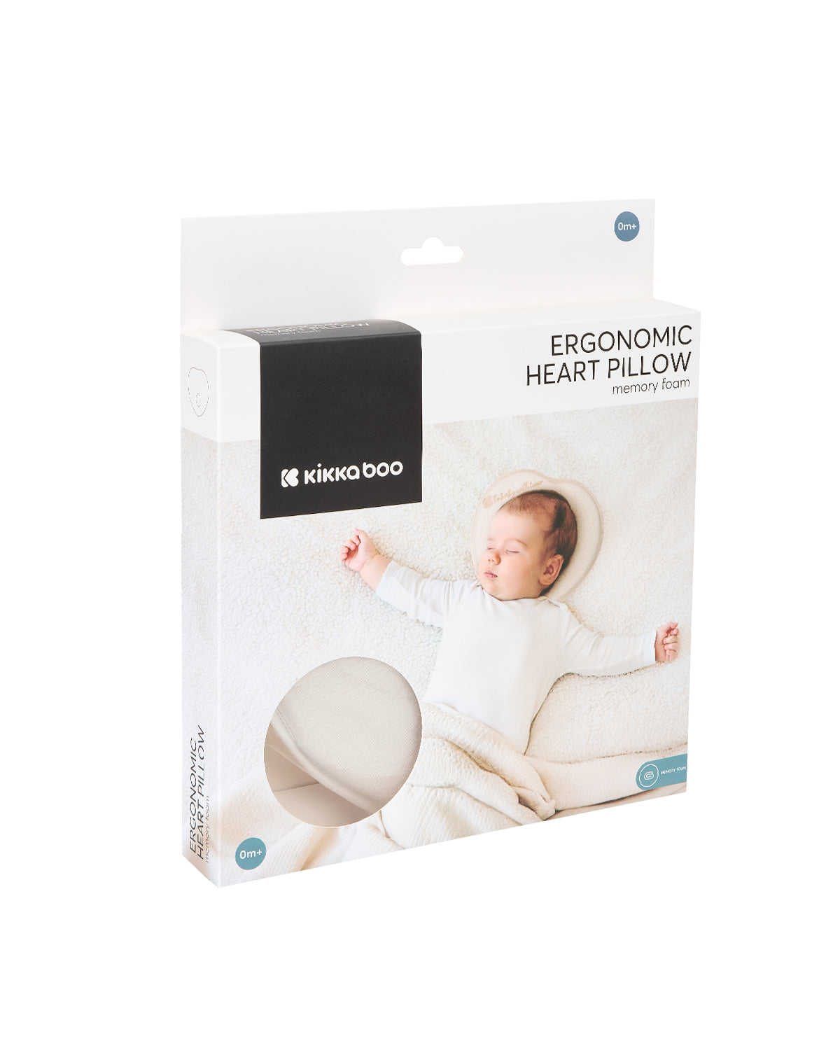 Almofada ergonómica de espuma viscoelástica Heart Airknit (branca)