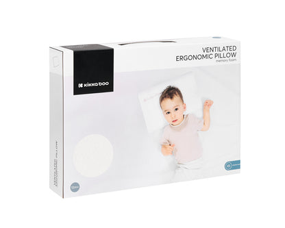 Almofada ergonómico de espuma viscoelástica ventilada Airknit White