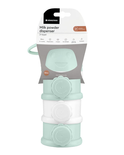 Dispensador de leite em pó com 3 compartimentos Mint