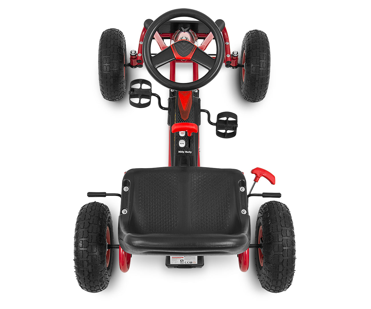 Kart A Pedais Thor Vermelho Milly Mally