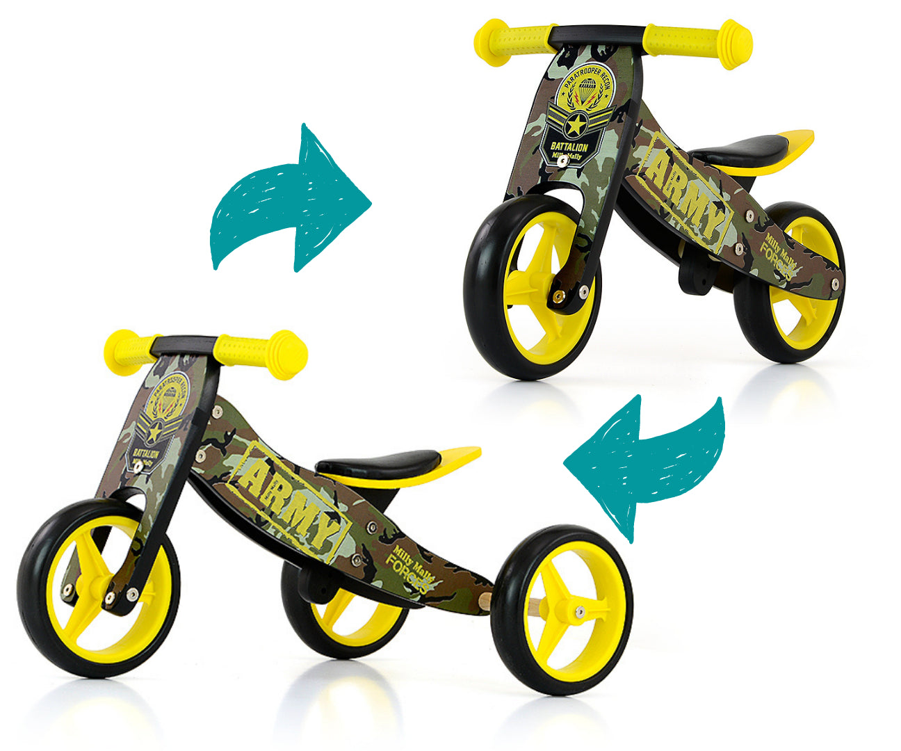 Ride On 2In1 Jake Army Milly Mally