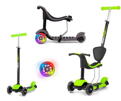Ride On/Scooter 3In1 Little Star Verde Milly Mally