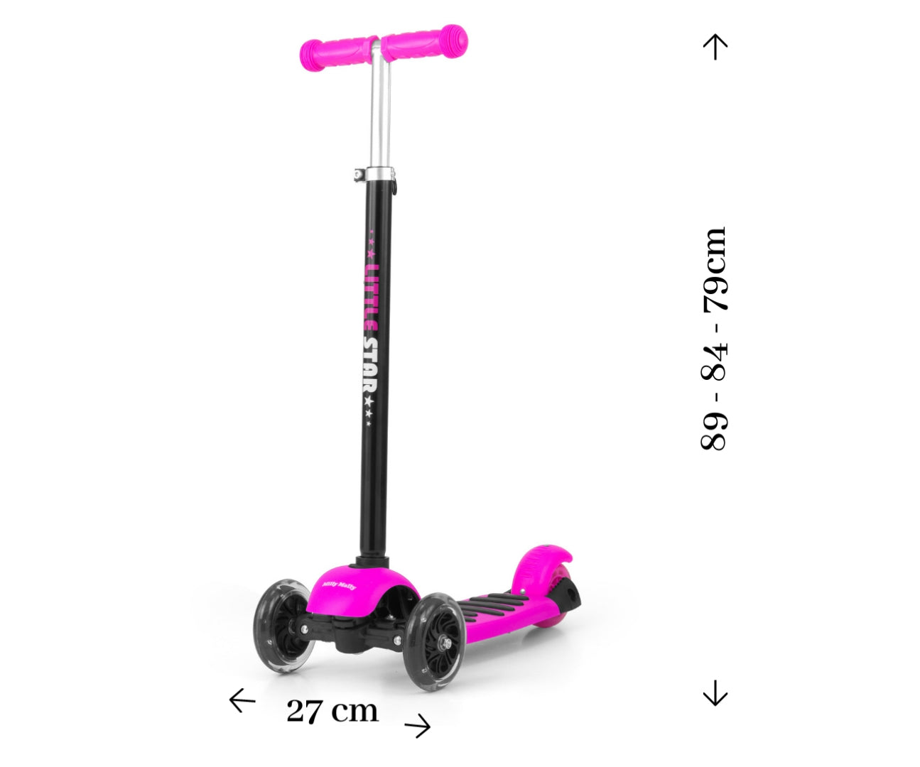 Ride On/Scooter 3In1 Little Star Rosa Milly Mally
