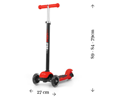 Ride On/Scooter 3In1 Little Star Vermelho Milly Mally