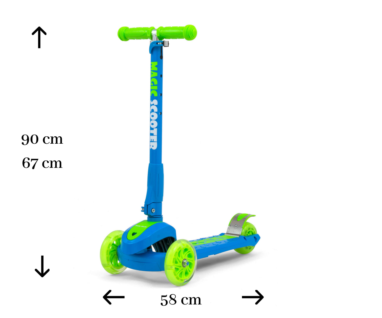 Scooter Magic Azul-Verde Milly Mally