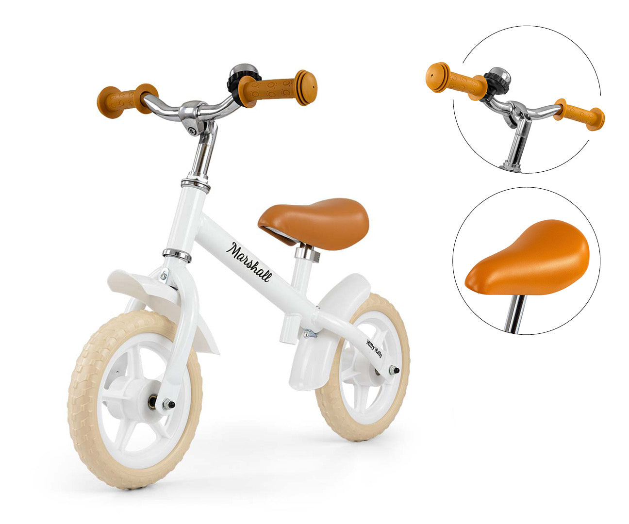 Bicicleta Marshall Branco Milly Mally