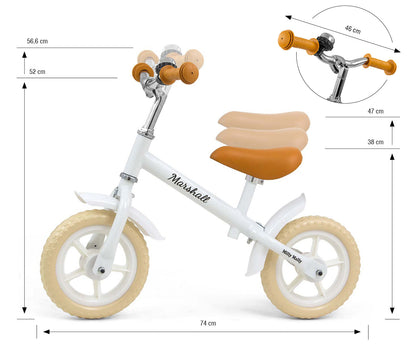 Bicicleta Marshall Branco Milly Mally