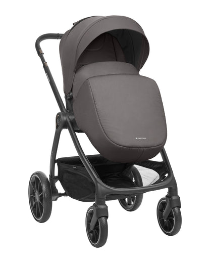 Carrinho de bebé 3 em 1 Modena com alcofa, cinzento escuro