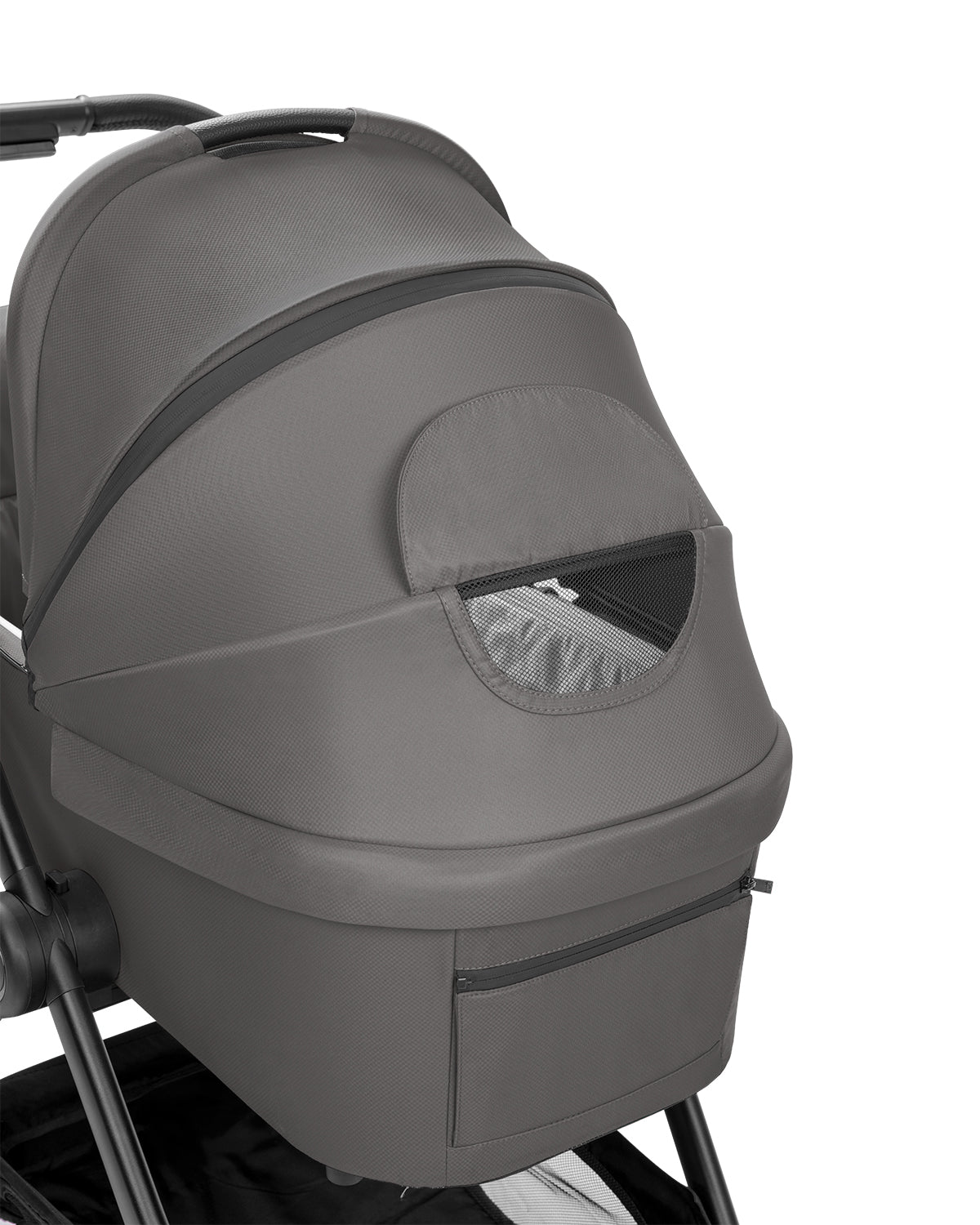 Carrinho de bebé 3 em 1 Modena com alcofa, cinzento escuro