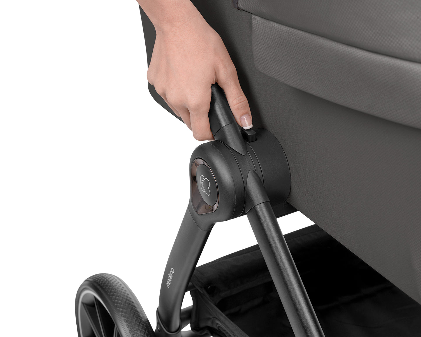 Carrinho de bebé 3 em 1 Modena com alcofa, cinzento escuro