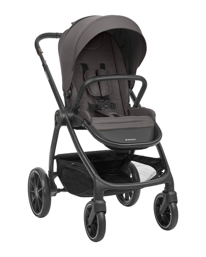 Carrinho de bebé 3 em 1 Modena com alcofa, cinzento escuro