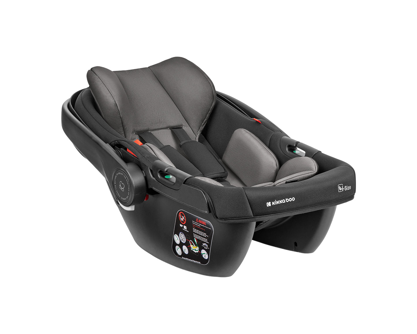 Carrinho de bebé 3 em 1 Modena com alcofa, cinzento escuro