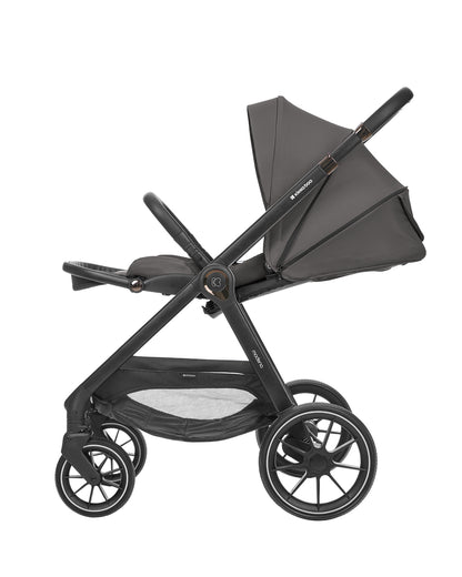 Carrinho de bebé 3 em 1 Modena com alcofa, cinzento escuro