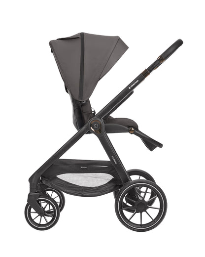Carrinho de bebé 3 em 1 Modena com alcofa, cinzento escuro