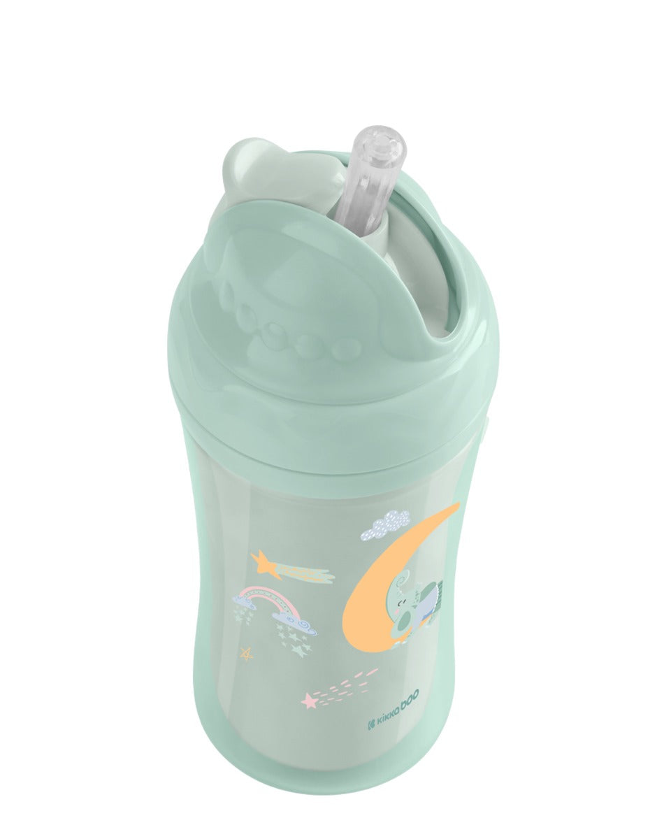Copo Moony Me Mint PP com Palhinha de Silicone 220ml Kikkaboo