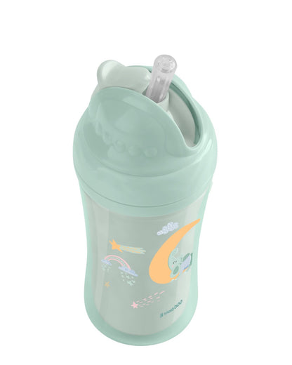 Copo Moony Me Mint PP com Palhinha de Silicone 220ml Kikkaboo