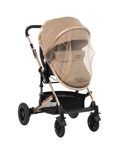 Mosquiteiro para carrinho de bebé Bege