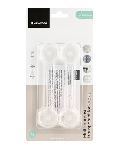 Fechos multiusos 2 unidades Transparentes