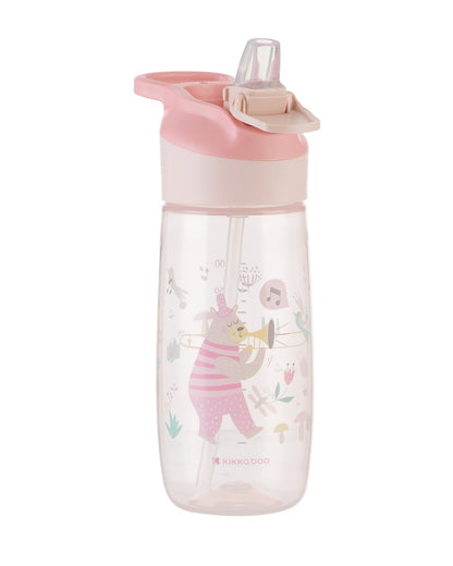 Copo PP com palha 450ml Music Fest Rosa Kikkaboo