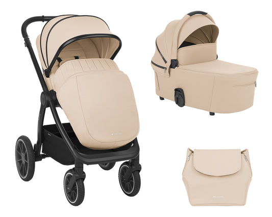 Carrinho de bebé Naya Bege 2 em 1 com alcofa