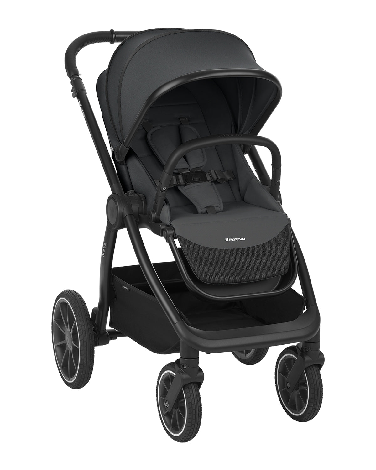 Carrinho de bebé 2 em 1 Naya Grey com alcofa