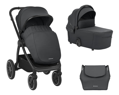 Carrinho de bebé 2 em 1 Naya Grey com alcofa