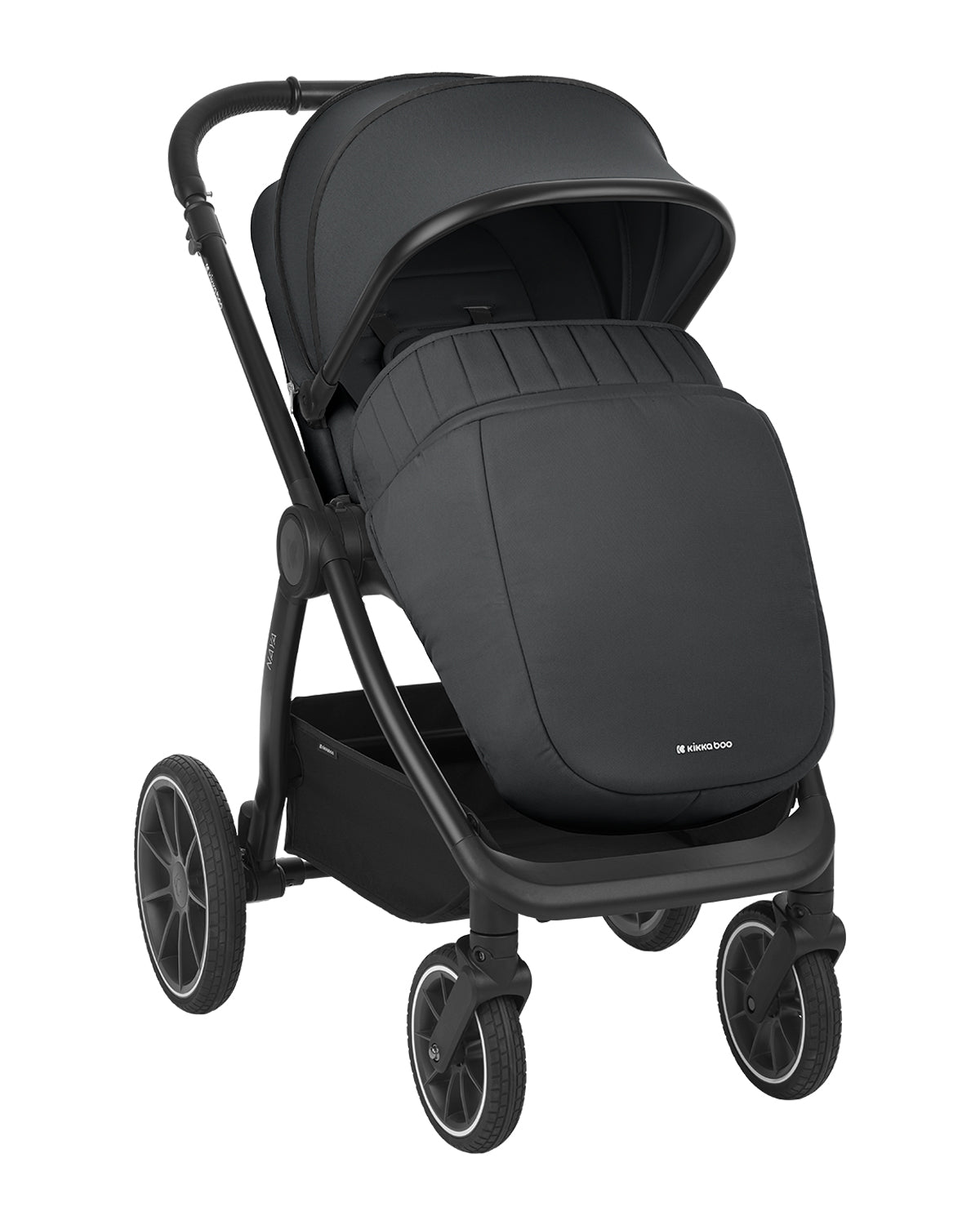 Carrinho de bebé 2 em 1 Naya Grey com alcofa