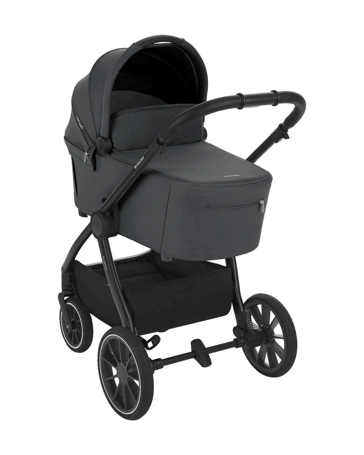 Carrinho de bebé 2 em 1 Naya Grey com alcofa