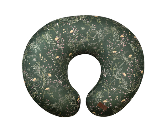 Almofada de amamentação verde Secret Garden