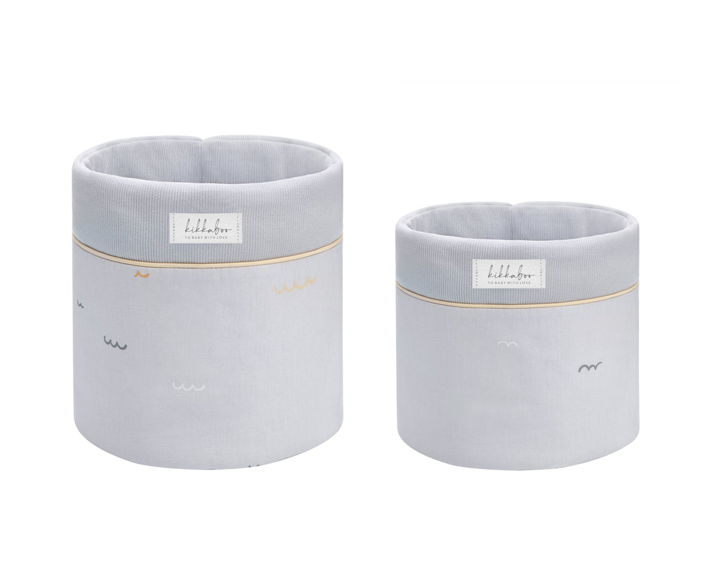 Conjunto de 2 cestos para quarto de bebé - 22 cm e 18 cm Seally Me