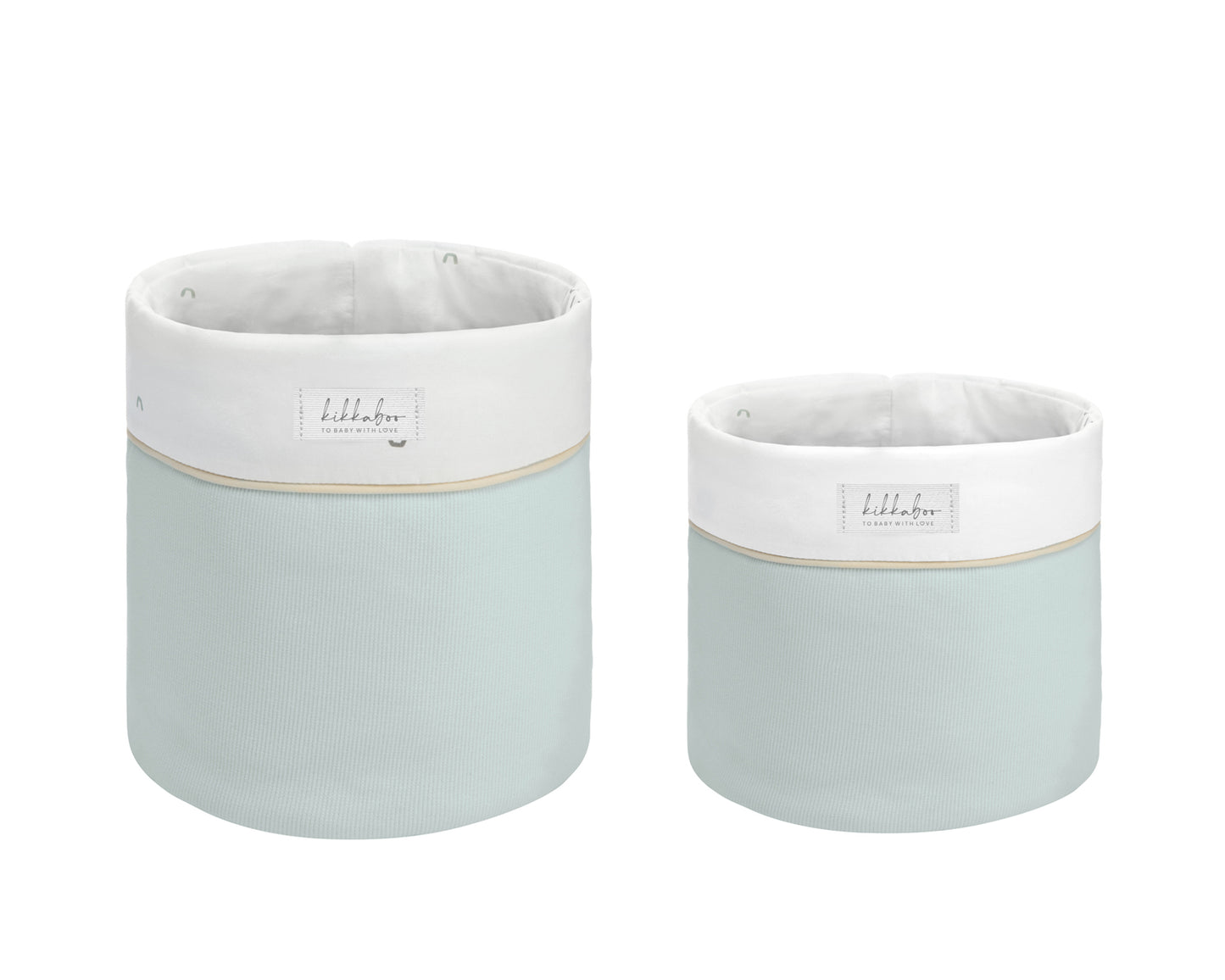 Conjunto de 2 cestos para creche - Ovelha Sonolenta de 22 cm e 18 cm