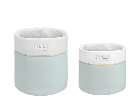 Conjunto de 2 cestos para berçário - Ovelha Sonolenta de 18 cm e 14 cm