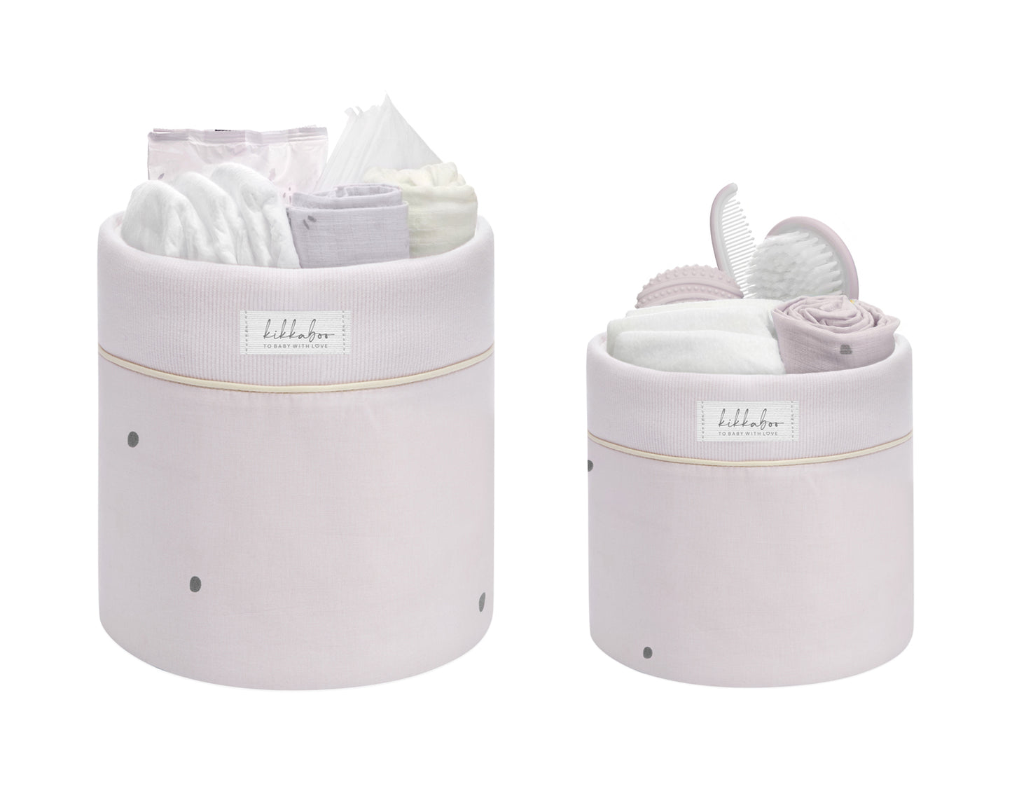 Conjunto de 2 cestos de berçário - abraçadeiras de sebes de 18 cm e 14 cm