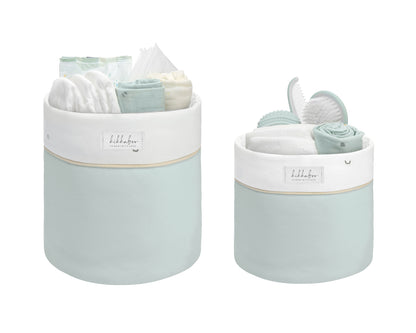 Conjunto de 2 cestos para creche - Ovelha Sonolenta de 22 cm e 18 cm