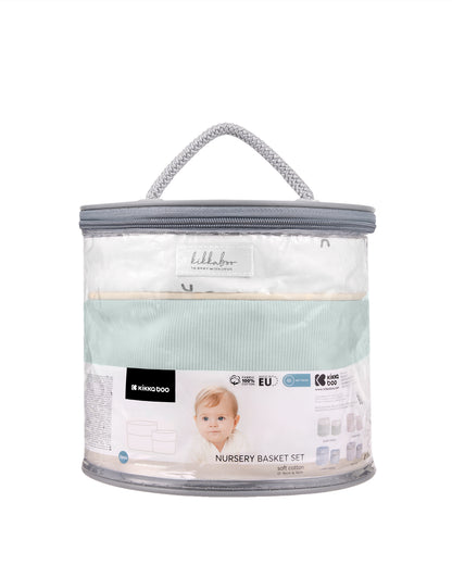 Conjunto de 2 cestos para creche - Ovelha Sonolenta de 22 cm e 18 cm