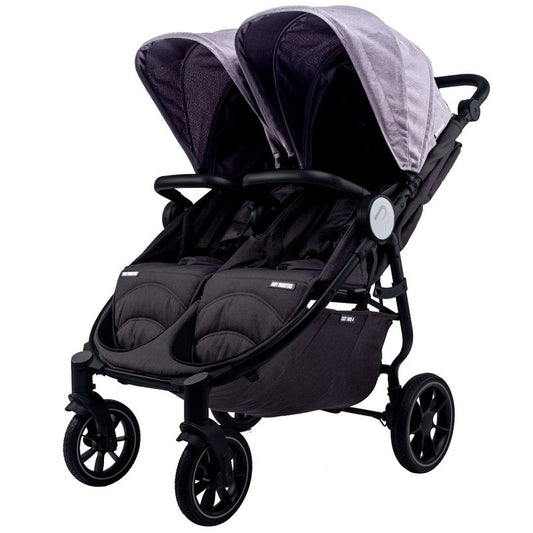 Carrinho De Gémeos Easy Twin 4 - Chassis Noir - 2 Capotas Texas Baby Monsters