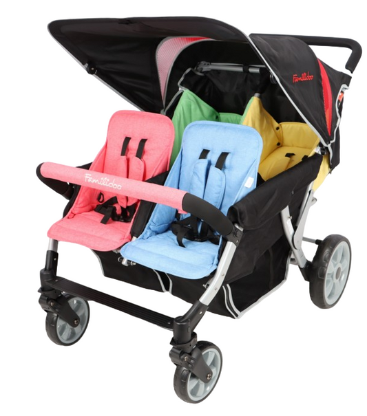 Carrinho De Bebé 4 Lugares Lidoo Star Dj04Frl+ Familidoo