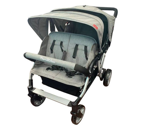 Carrinho De Bebé 4 Lugares Lidoo City H4E Cinza Completo Familidoo